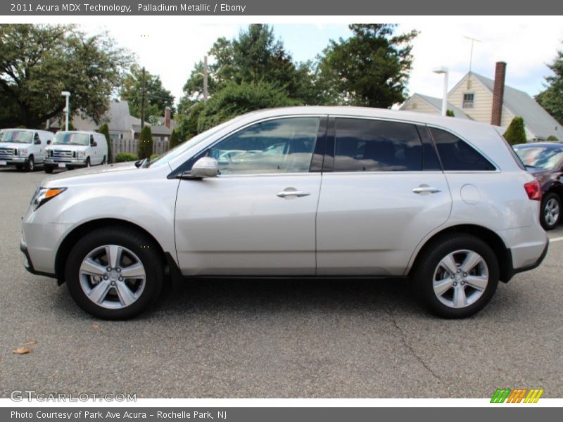 Palladium Metallic / Ebony 2011 Acura MDX Technology
