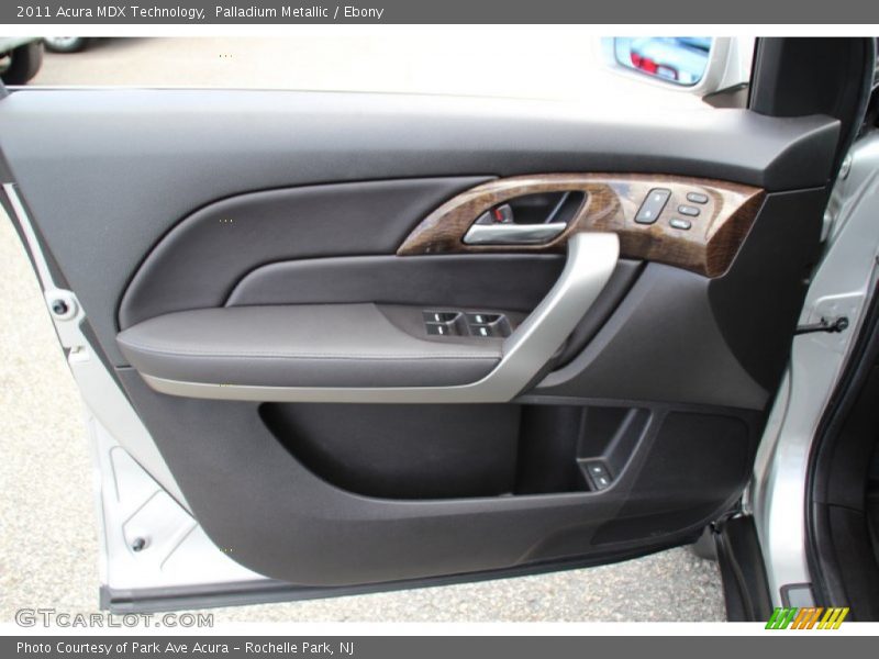 Palladium Metallic / Ebony 2011 Acura MDX Technology