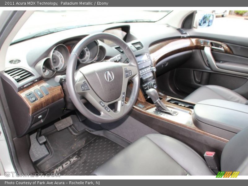 Palladium Metallic / Ebony 2011 Acura MDX Technology