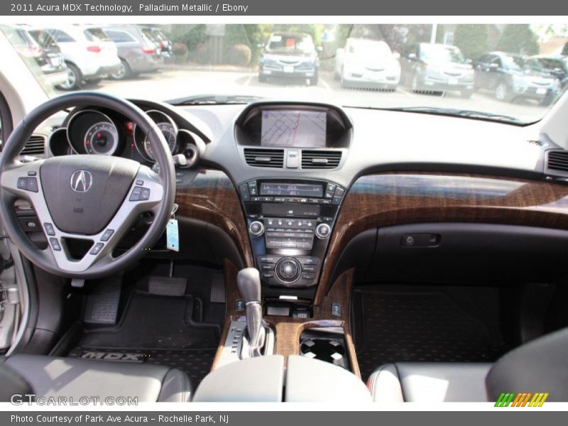 Palladium Metallic / Ebony 2011 Acura MDX Technology