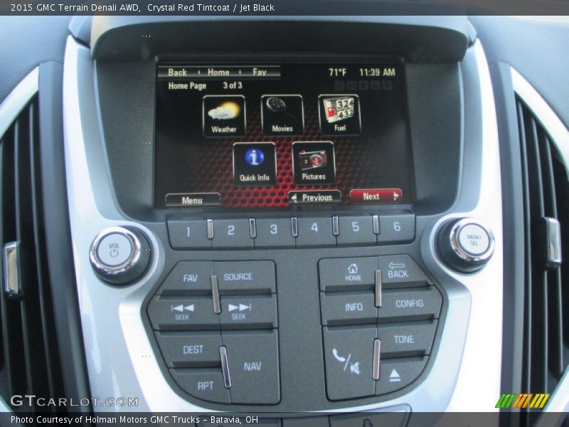 Crystal Red Tintcoat / Jet Black 2015 GMC Terrain Denali AWD
