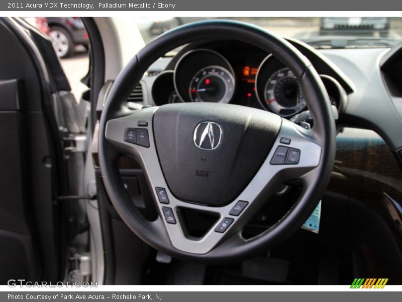 Palladium Metallic / Ebony 2011 Acura MDX Technology