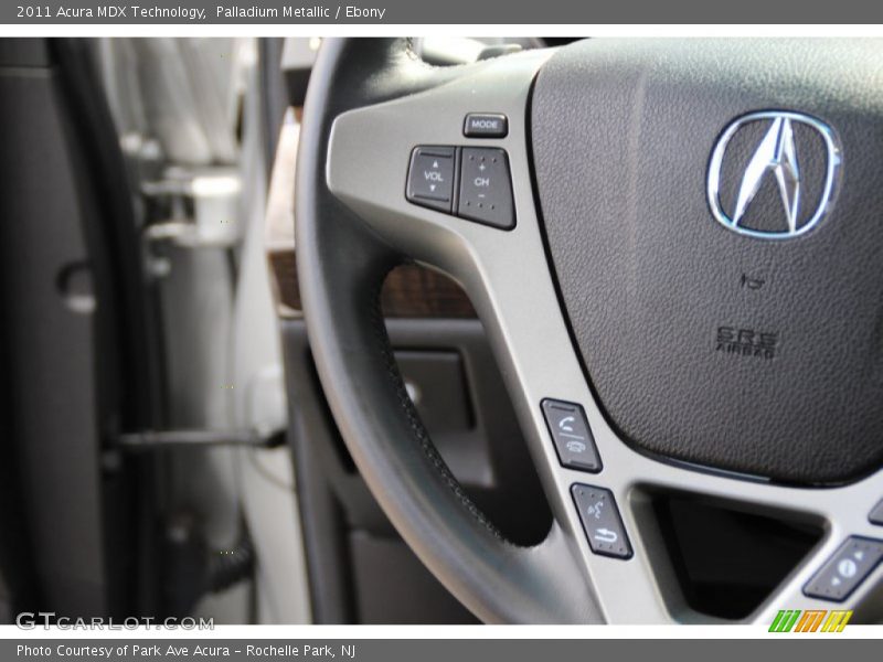 Palladium Metallic / Ebony 2011 Acura MDX Technology
