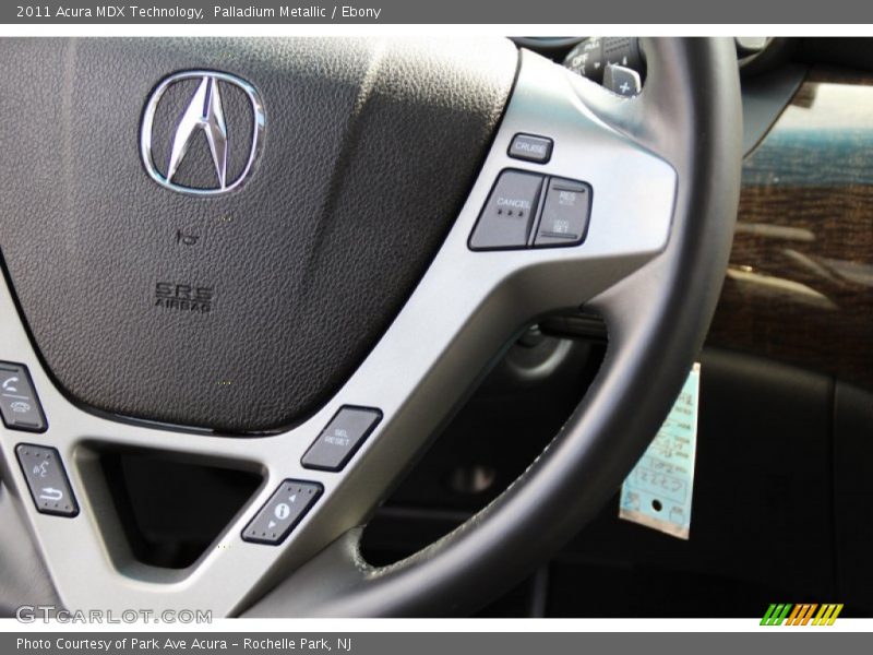 Palladium Metallic / Ebony 2011 Acura MDX Technology