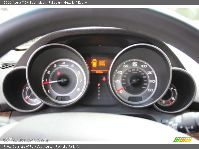 Palladium Metallic / Ebony 2011 Acura MDX Technology