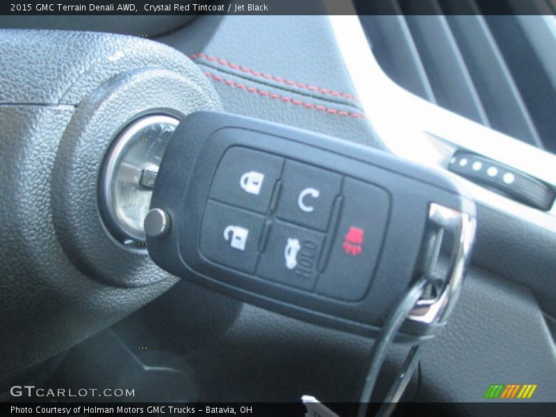 Crystal Red Tintcoat / Jet Black 2015 GMC Terrain Denali AWD