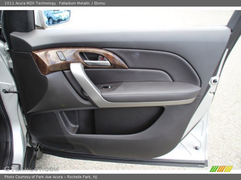 Palladium Metallic / Ebony 2011 Acura MDX Technology