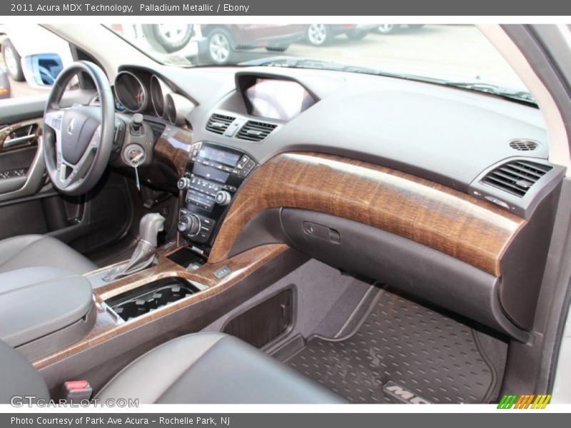 Palladium Metallic / Ebony 2011 Acura MDX Technology