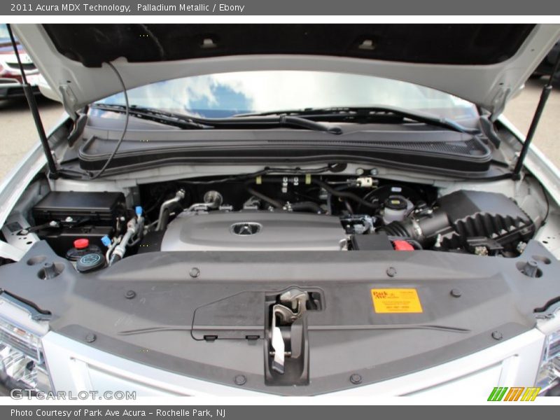 Palladium Metallic / Ebony 2011 Acura MDX Technology