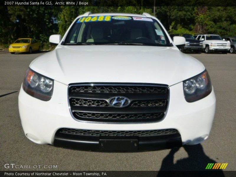 Arctic White / Beige 2007 Hyundai Santa Fe GLS