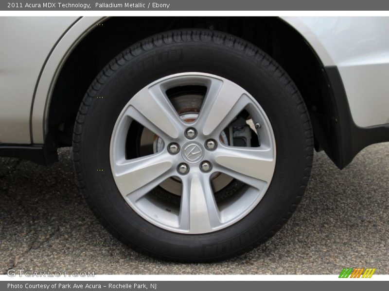 Palladium Metallic / Ebony 2011 Acura MDX Technology