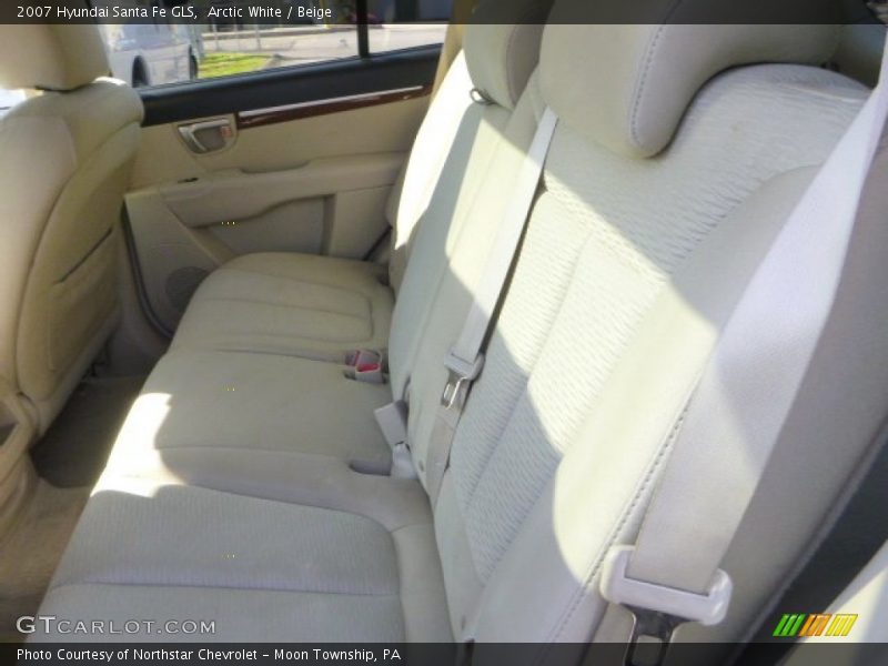 Arctic White / Beige 2007 Hyundai Santa Fe GLS