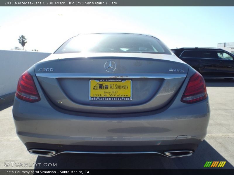 Iridium Silver Metallic / Black 2015 Mercedes-Benz C 300 4Matic
