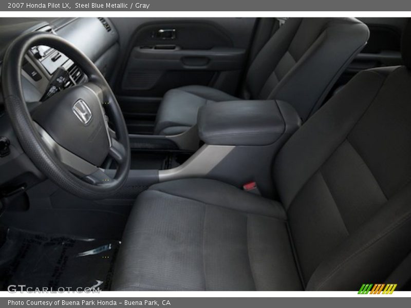 Steel Blue Metallic / Gray 2007 Honda Pilot LX
