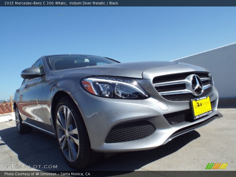Iridium Silver Metallic / Black 2015 Mercedes-Benz C 300 4Matic
