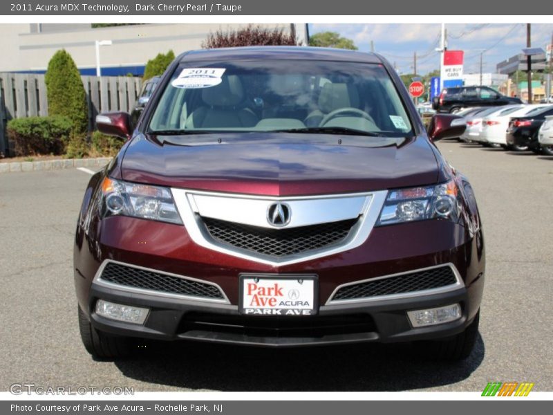 Dark Cherry Pearl / Taupe 2011 Acura MDX Technology