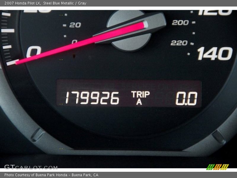 Steel Blue Metallic / Gray 2007 Honda Pilot LX