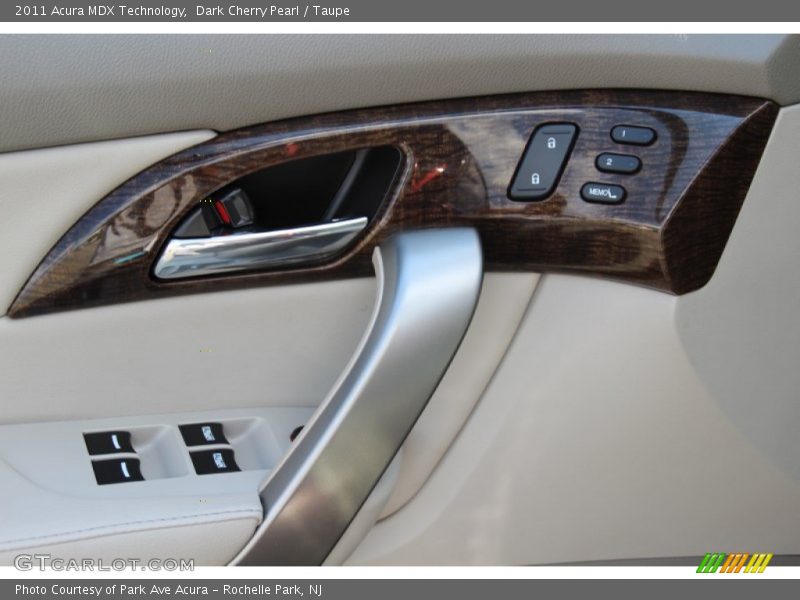 Dark Cherry Pearl / Taupe 2011 Acura MDX Technology