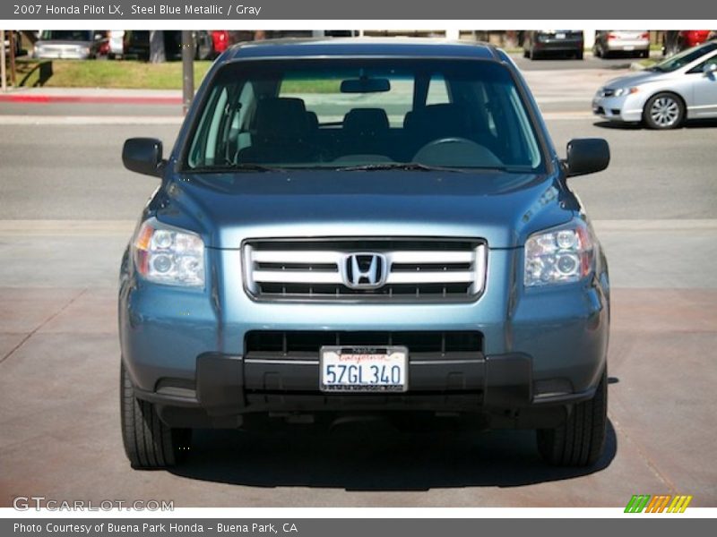 Steel Blue Metallic / Gray 2007 Honda Pilot LX