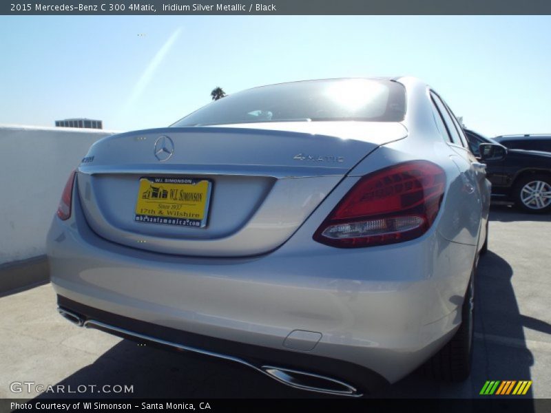 Iridium Silver Metallic / Black 2015 Mercedes-Benz C 300 4Matic