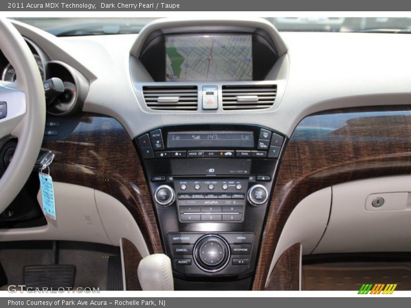 Dark Cherry Pearl / Taupe 2011 Acura MDX Technology