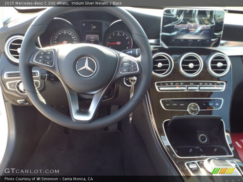 Iridium Silver Metallic / Black 2015 Mercedes-Benz C 300 4Matic