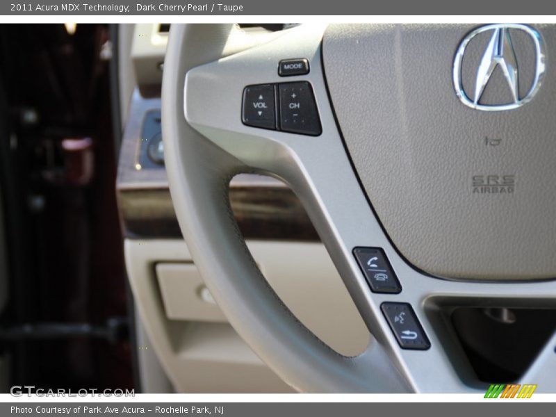 Dark Cherry Pearl / Taupe 2011 Acura MDX Technology