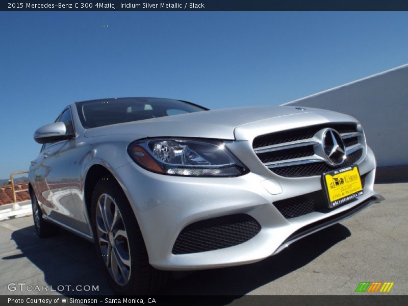 Iridium Silver Metallic / Black 2015 Mercedes-Benz C 300 4Matic