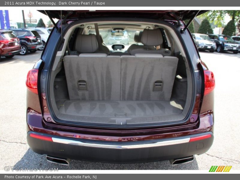 Dark Cherry Pearl / Taupe 2011 Acura MDX Technology