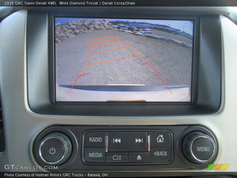 White Diamond Tricoat / Denali Cocoa/Shale 2015 GMC Yukon Denali 4WD