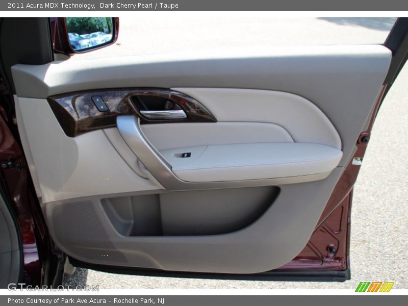 Dark Cherry Pearl / Taupe 2011 Acura MDX Technology