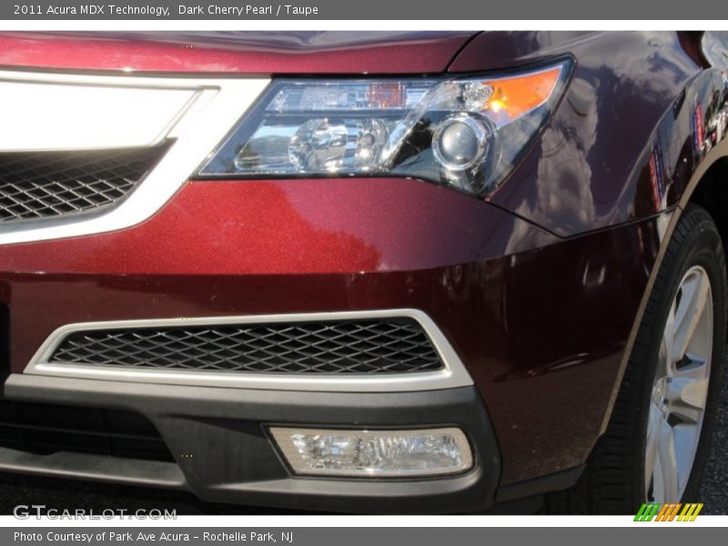 Dark Cherry Pearl / Taupe 2011 Acura MDX Technology