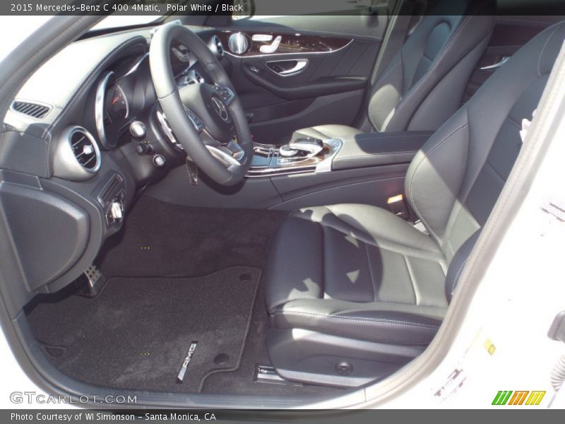 Polar White / Black 2015 Mercedes-Benz C 400 4Matic