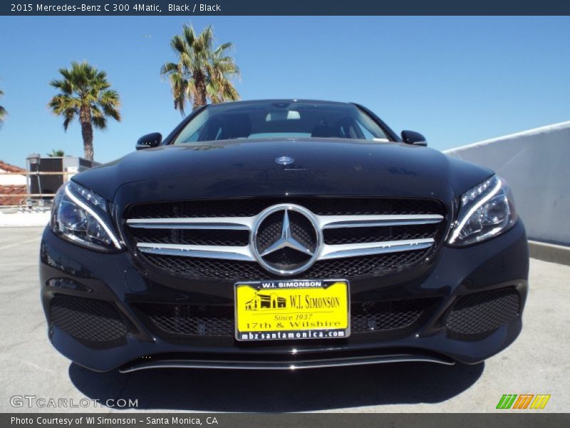 Black / Black 2015 Mercedes-Benz C 300 4Matic