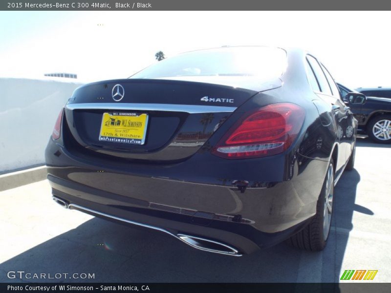 Black / Black 2015 Mercedes-Benz C 300 4Matic