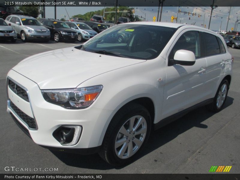White / Black 2015 Mitsubishi Outlander Sport SE AWC