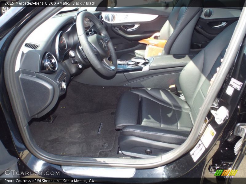Black / Black 2015 Mercedes-Benz C 300 4Matic