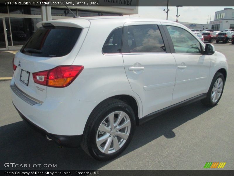 White / Black 2015 Mitsubishi Outlander Sport SE AWC
