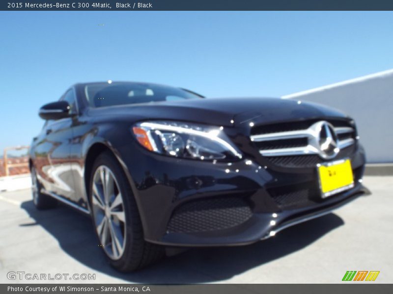 Black / Black 2015 Mercedes-Benz C 300 4Matic