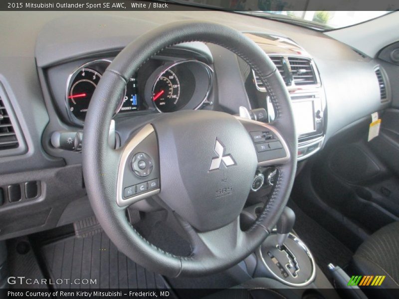 White / Black 2015 Mitsubishi Outlander Sport SE AWC