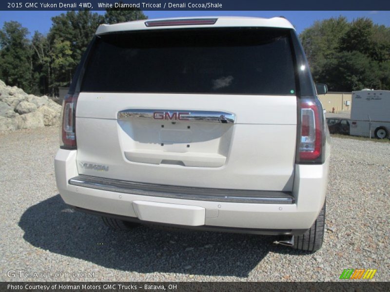 White Diamond Tricoat / Denali Cocoa/Shale 2015 GMC Yukon Denali 4WD