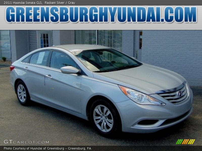 Radiant Silver / Gray 2011 Hyundai Sonata GLS