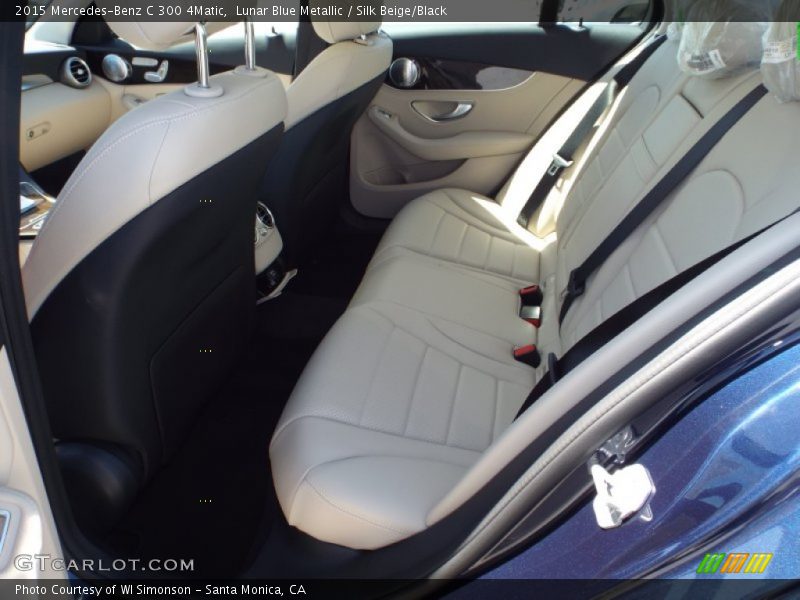 Lunar Blue Metallic / Silk Beige/Black 2015 Mercedes-Benz C 300 4Matic