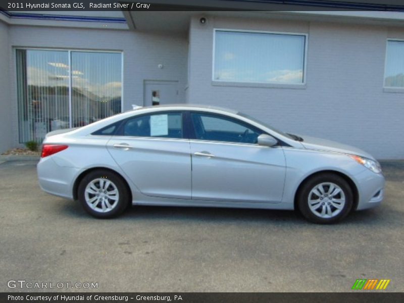 Radiant Silver / Gray 2011 Hyundai Sonata GLS