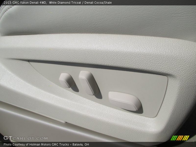 White Diamond Tricoat / Denali Cocoa/Shale 2015 GMC Yukon Denali 4WD