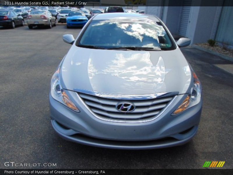 Radiant Silver / Gray 2011 Hyundai Sonata GLS