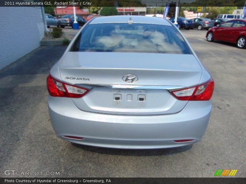 Radiant Silver / Gray 2011 Hyundai Sonata GLS