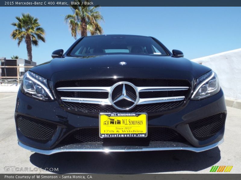 Black / Black 2015 Mercedes-Benz C 400 4Matic
