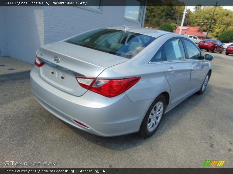 Radiant Silver / Gray 2011 Hyundai Sonata GLS