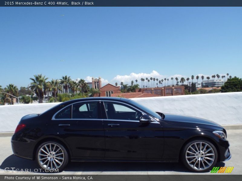 Black / Black 2015 Mercedes-Benz C 400 4Matic